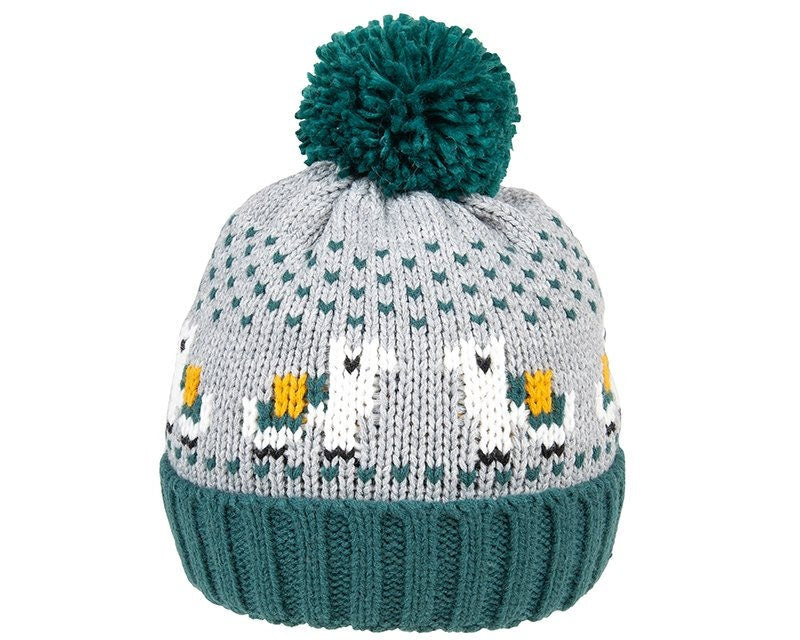 Matching Llama Pom-Pom Beanies for Adults & Kids