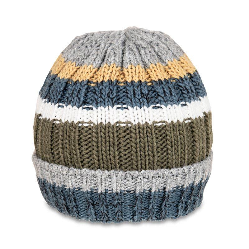 Men's Chunky Knit Ski Hat Beanie with Fleece Lining