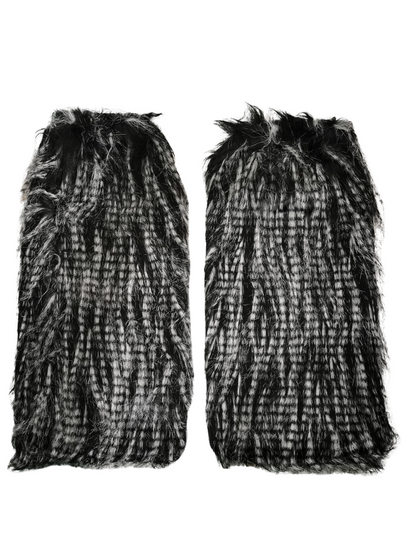 Cozy Winter Fashion Faux Fur Leg Warmers - Plush Ankle Boot Covers for Women's Warm Style & Dance Accessories