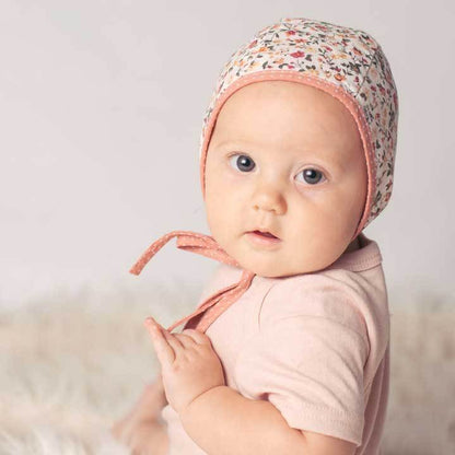 Reversible Coastal Blooms Danish Bonnet Pink