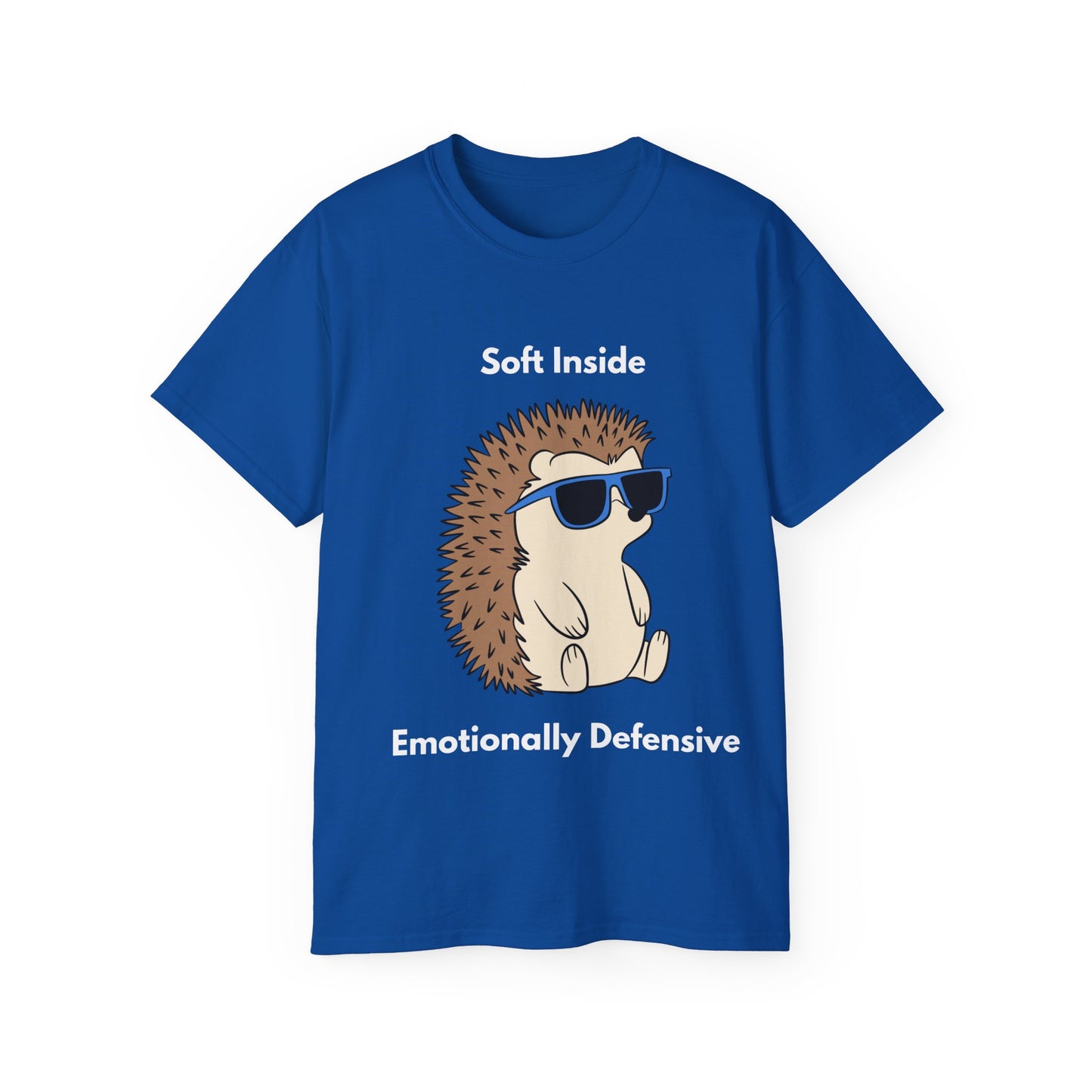 Hedgehog Graphic Tee — "Soft Inside, Emotionally Defensive" Cute Sarcastic Women T-Shirt