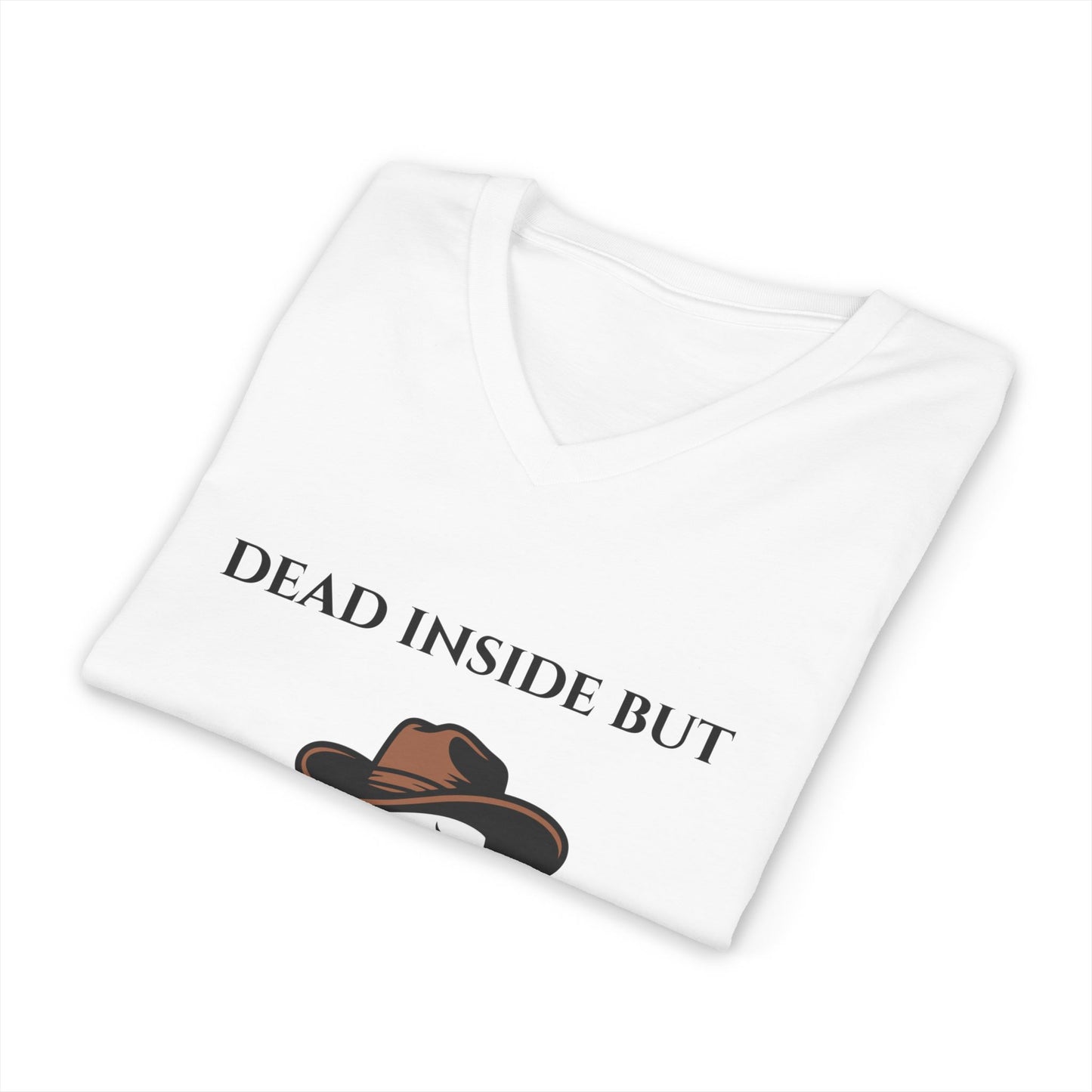 Dead Inside But Still Caffeinated V-Neck Tee