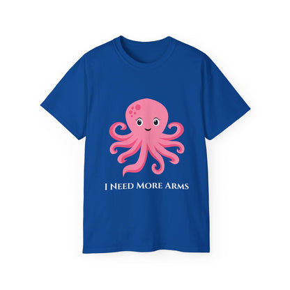 Cute Pink Octopus Graphic Tee — Kids' Playful Sea Creature Shirt Women
