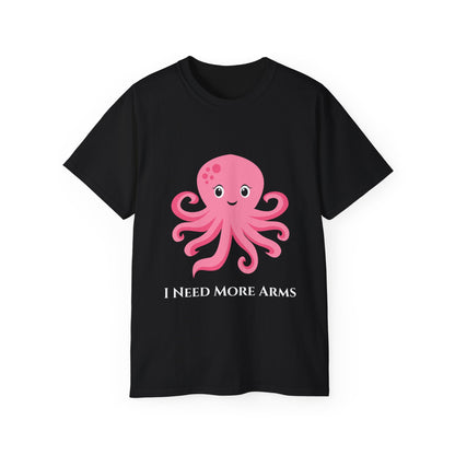 Cute Pink Octopus Graphic Tee — Kids' Playful Sea Creature Shirt Women