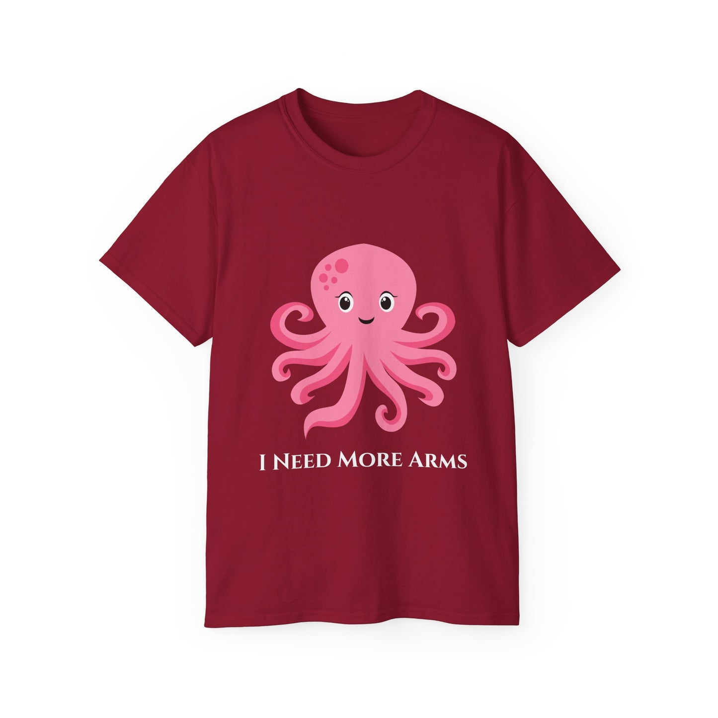 Cute Pink Octopus Graphic Tee — Kids' Playful Sea Creature Shirt Women