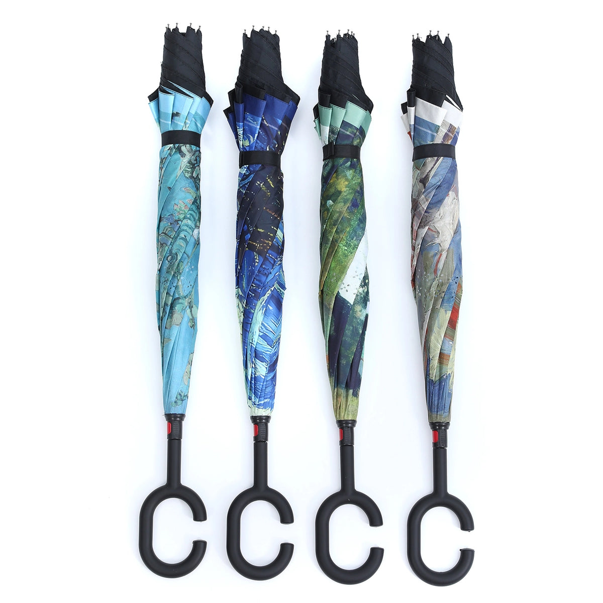 Vincent van Gogh Impressionist Garden Upside Down Umbrella