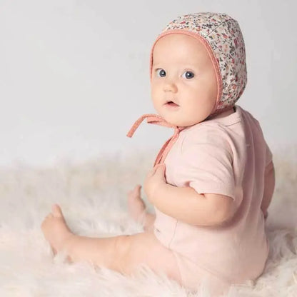 Reversible Coastal Blooms Danish Bonnet Pink
