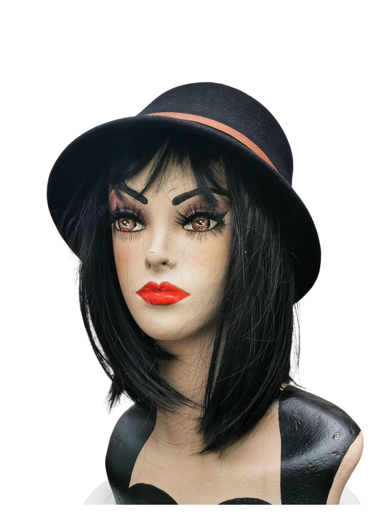 Vintage-Inspired 100% Wool Cloche Hat - Maroon or Black, Adjustable Fit Christmas gift