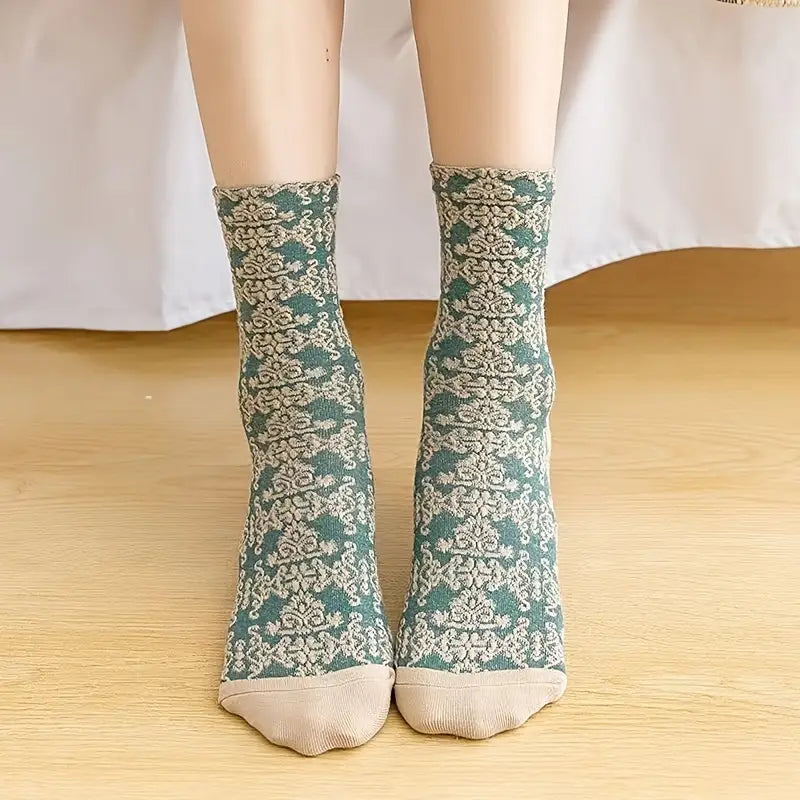 Vintage style ladies luxury feel socks