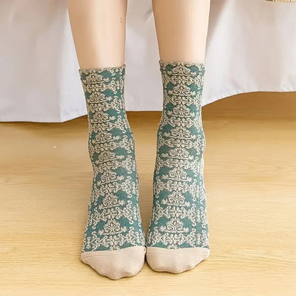 Vintage style ladies luxury feel socks