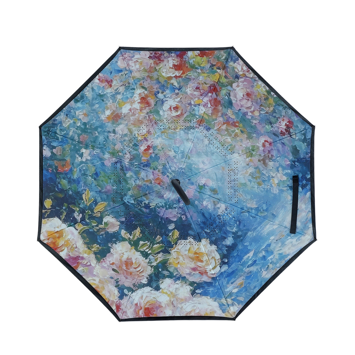 Vincent van Gogh Impressionist Garden Upside Down Umbrella