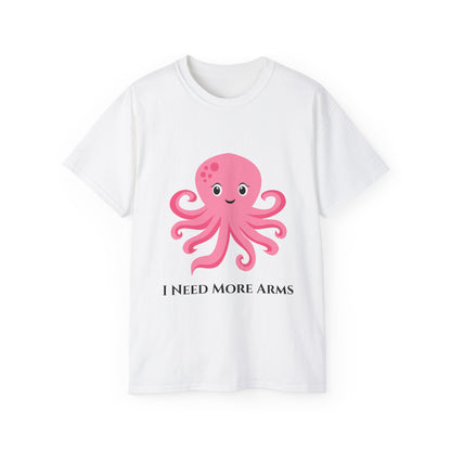 Cute Pink Octopus Graphic Tee — Kids' Playful Sea Creature Shirt Women