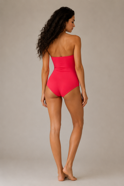 Neon Pink Bandeau Body Top