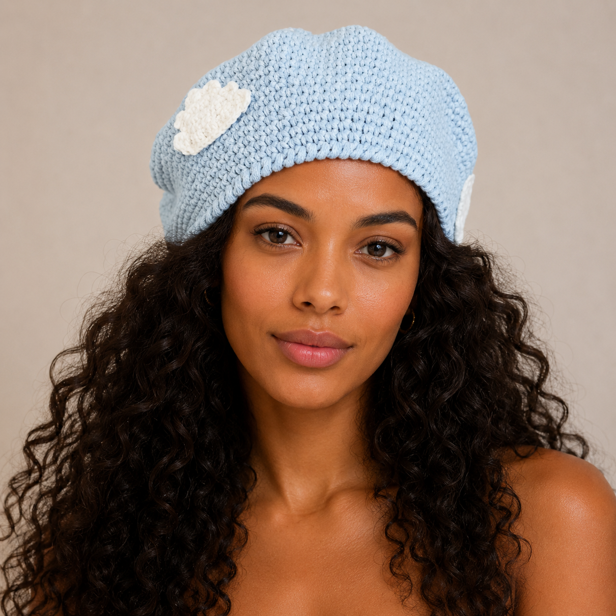 Blue Skies Crochet Beret