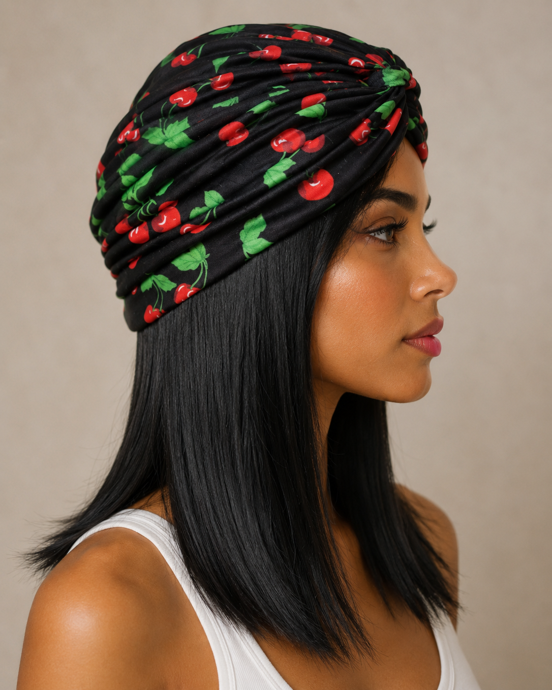 Cherry Blossom Vintage Turban