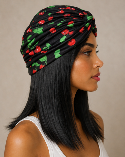 Cherry Blossom Vintage Turban