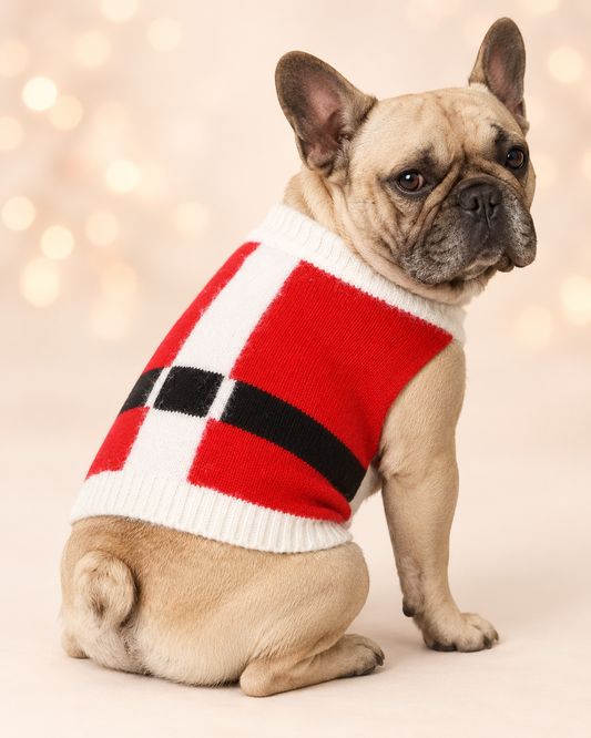 Red Santa Costume Christmas Jumper for Small Dogs