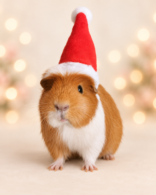 Christmas Small Animal Hat Guinea pig Santa Hat Santa Claus Hat Rabbit Hamster Guinea Pig Rats Festival Costume Christmas Cap Kitten