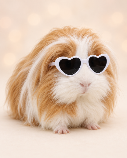Pet sunglasses Guinea Pig Cat Rabbit Animal Small Dog Heart Glasses Kitten Halloween