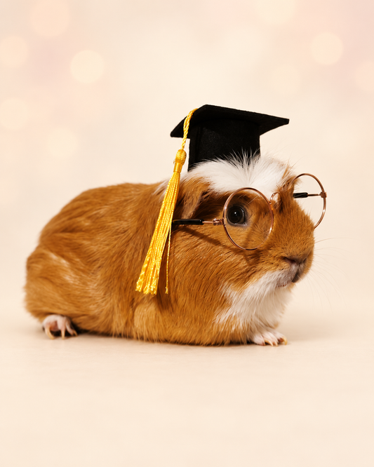 Graduation Small Animal Hat glasses Guinea Pig Outfit Rabbit Hamster Rat Festival Costume Cap Cat Baby Dog Cat Bunny