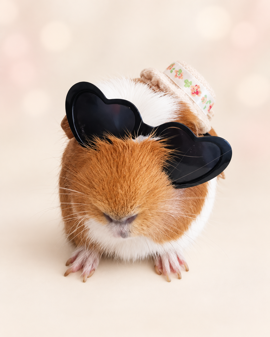 Pet sunglasses Guinea Pig Cat Rabbit Animal Small Dog Heart Glasses Kitten Halloween