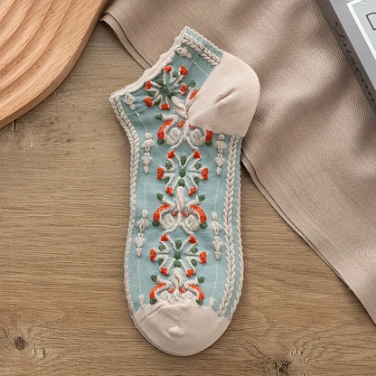 Vintage style ladies luxury feel ankle socks