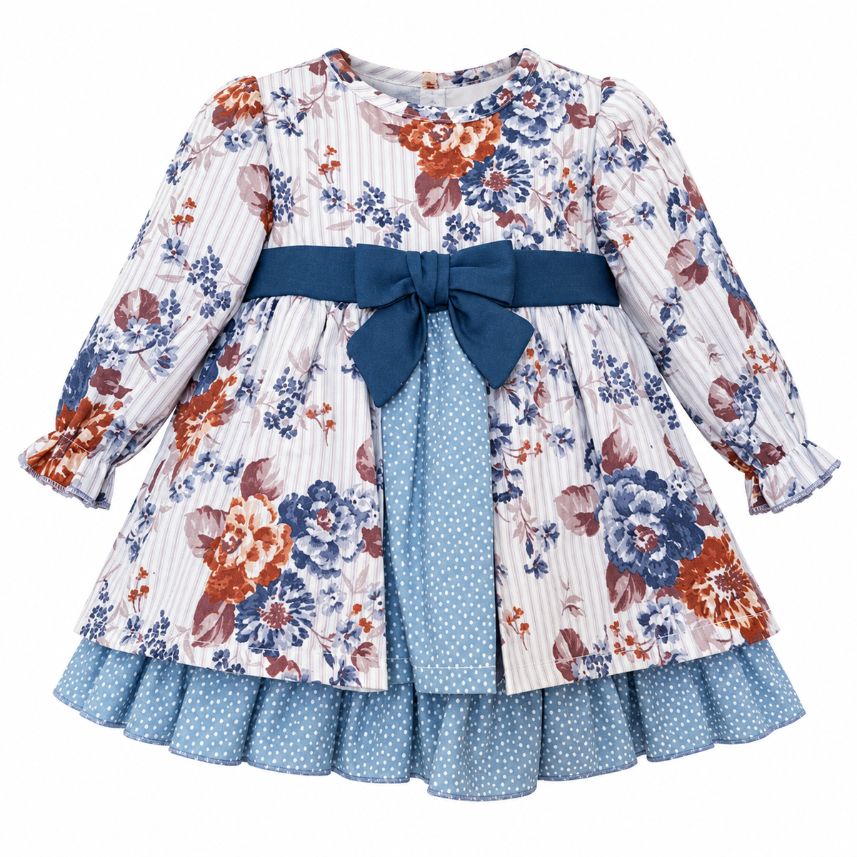 Luxury Floral Baby Girl Dress – Traditional Romany & Spanish Style