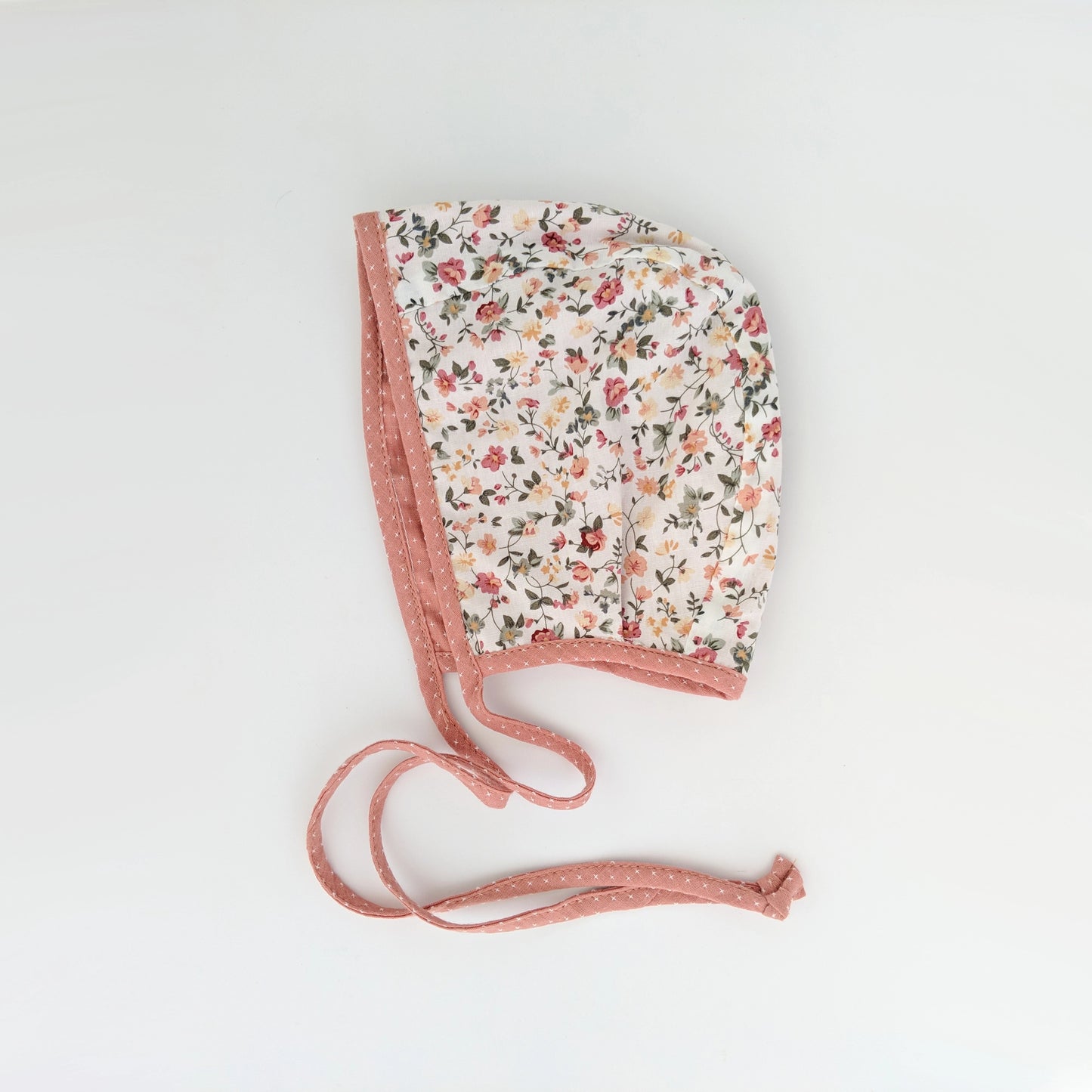 Reversible Coastal Blooms Danish Bonnet Pink