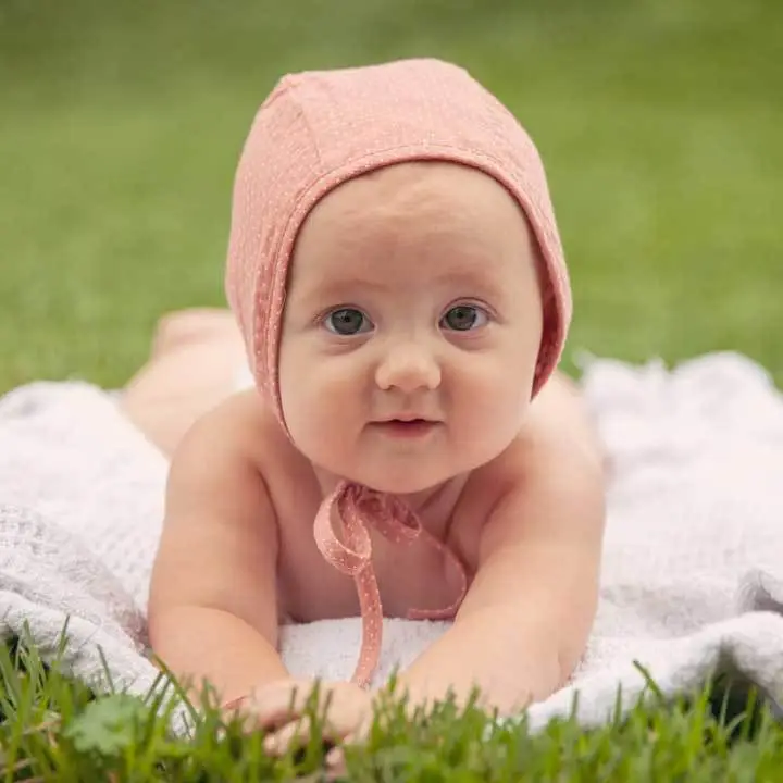 Reversible Coastal Blooms Danish Bonnet Pink