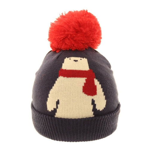 Kids Fine Knit Novelty Bear Hat