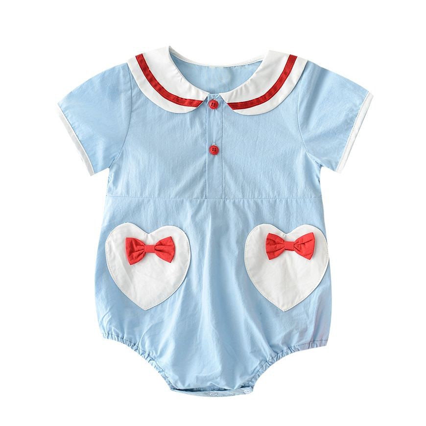 Summer Sailor Baby Romper – Traditional Spanish Style Heritage Outfit