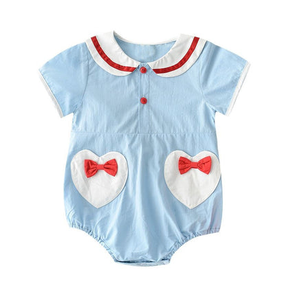 Summer Sailor Baby Romper – Traditional Spanish Style Heritage Outfit