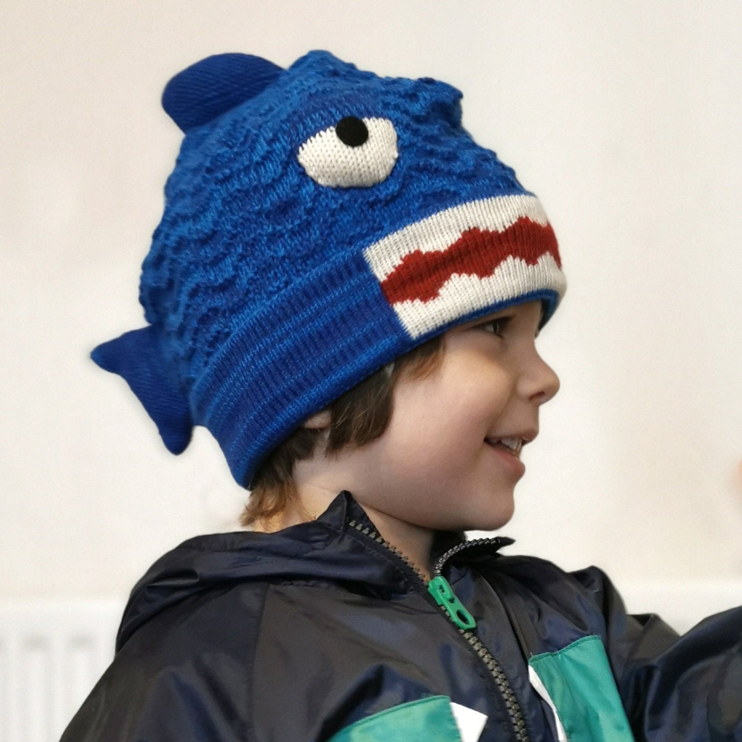 Kids Knit Shark Animal Hat