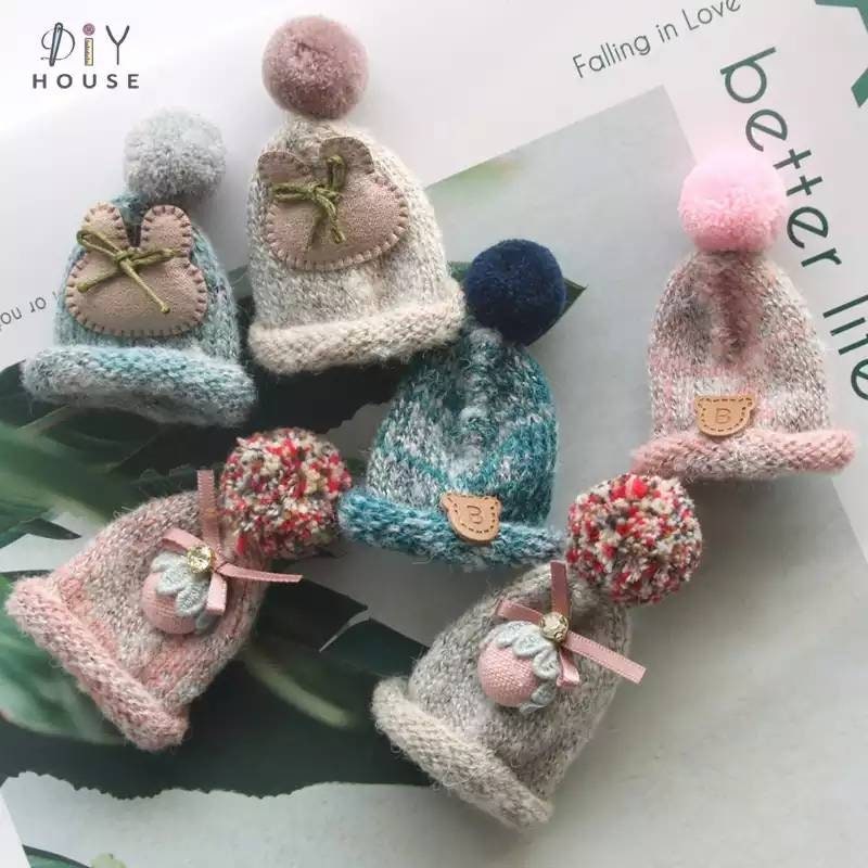 Cute Guinea Pig Winter Wool Hat Photo Prop Mouse Hamster Chinchilla Pet Small Animal Bearded dragon Hedgehog doll hat