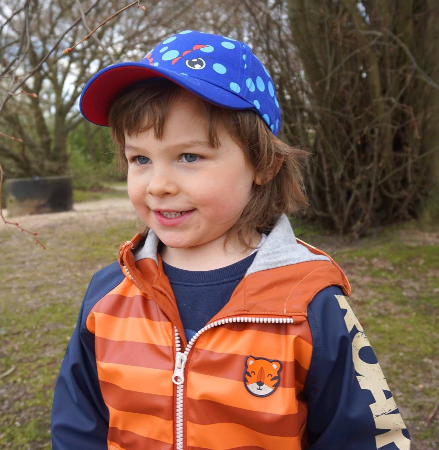 Personalised Children Summer Baseball Dinosaur Hat 2-4  years personalized gift