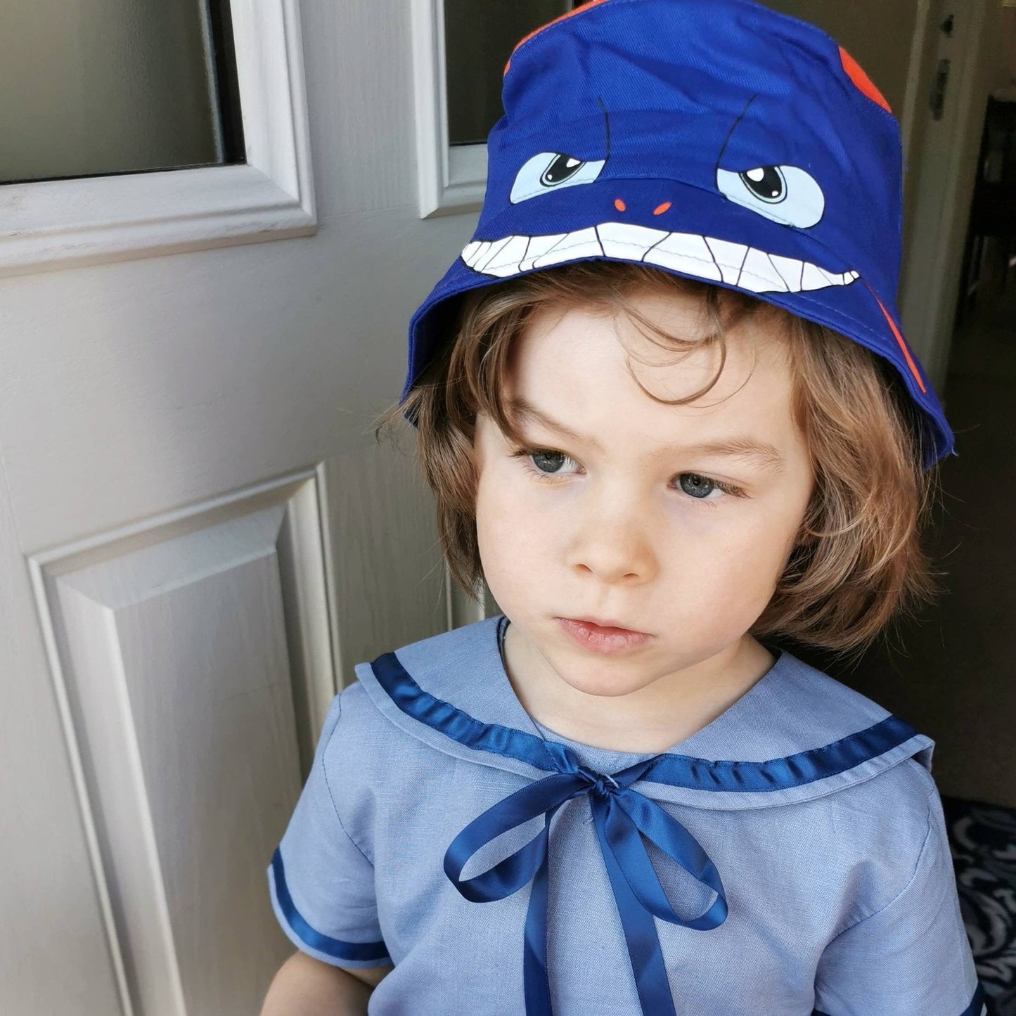 Personalised Kids Baby Shark Bucket Hat personalized 2-4 Years