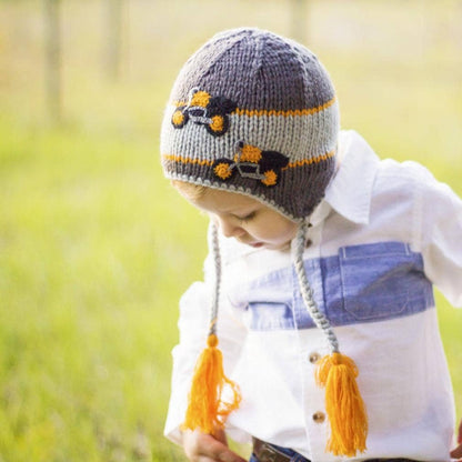 Kids Boy Motorcycles Earflap Beanie 2-6 years