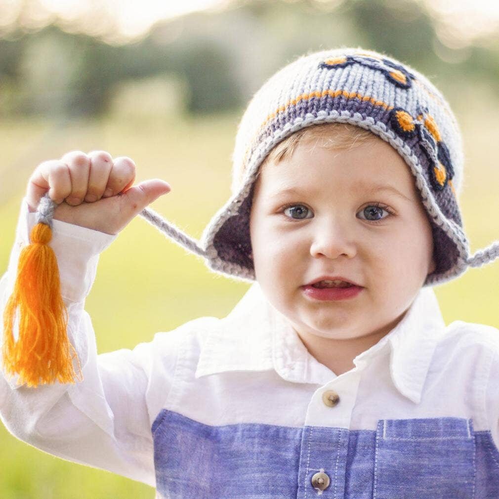 Kids Boy Motorcycles Earflap Beanie 2-6 years