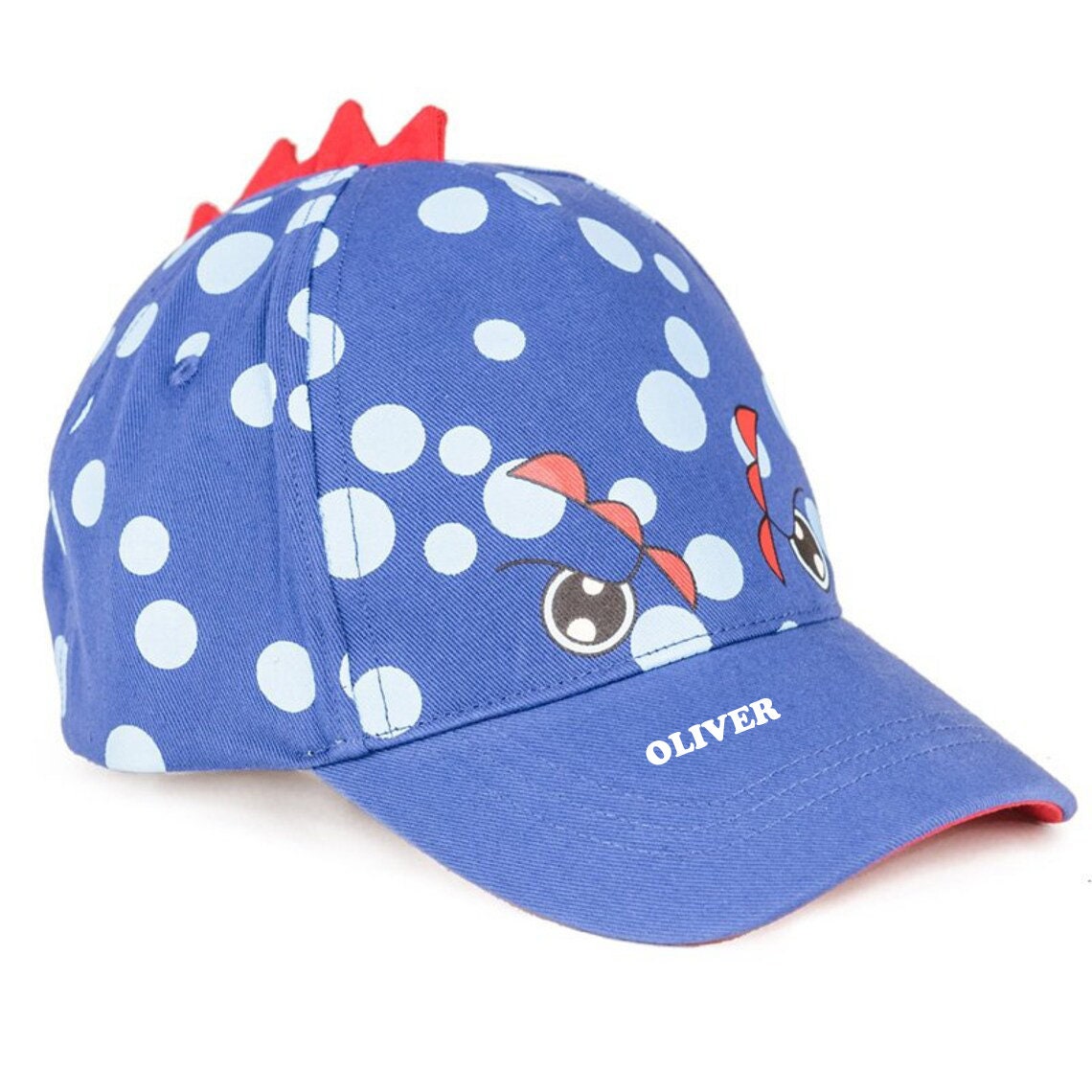 Personalised Children Summer Baseball Dinosaur Hat 2-4  years personalized gift