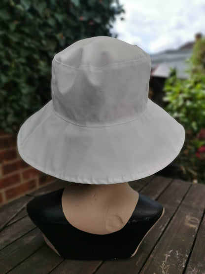 Pink Floral Rose Sumer Reversible Floppy Cotton Hat Wide Brim Hat Gardening