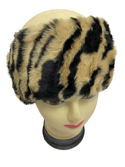 Animal Print Faux Fur Tiger Headband Christmas gift