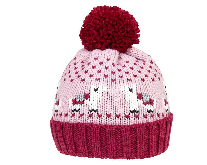 Llama Knitted Beanie Bobble Hat Children Woman Animal Pink Green Adult Kid Family Matching  Style Christmas gift