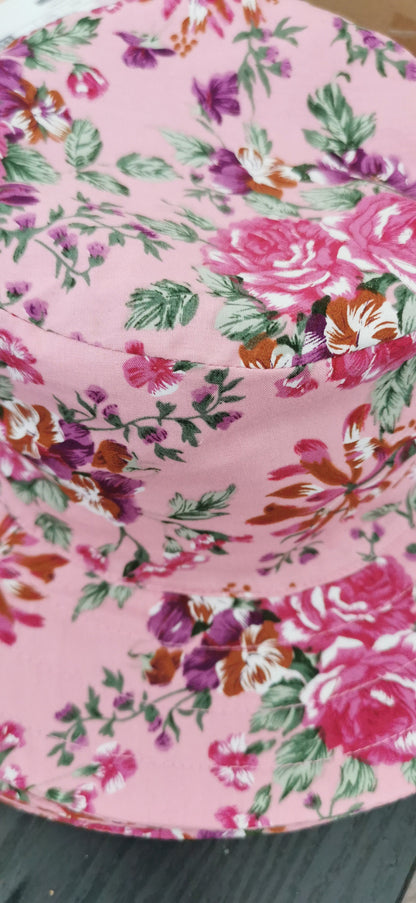 Ladies Wide Brim Summer Sun Hat Flower Floral Sun Hat Gardening
