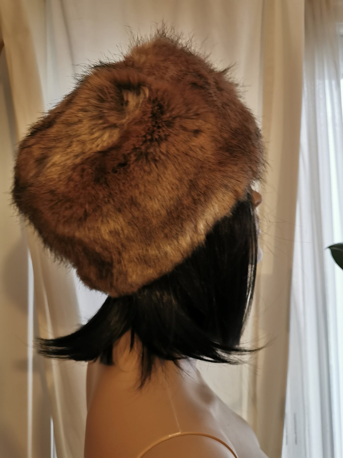 Furry Luxury Brown Faux Fur Cossack Hat Adults' Women Ladies Winter Christmas gift
