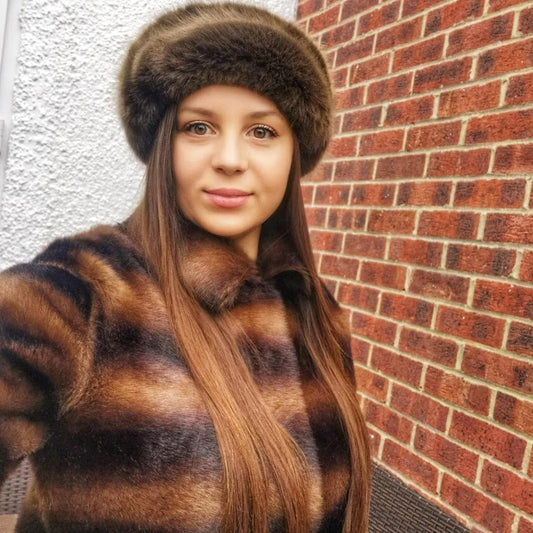 Siberian Style Faux Fur Headband Hat