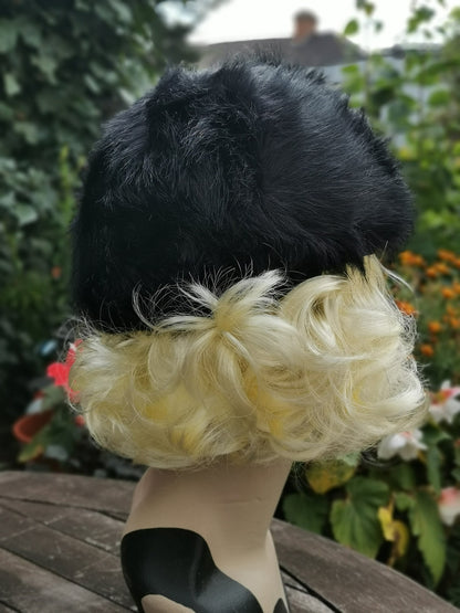 Furry Black Faux Fur Cossack Hat Adults' Women Men Ladies Unisex Winter Gift