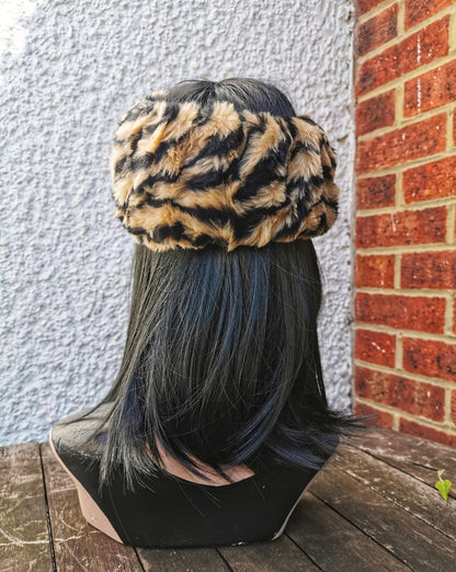 Animal Print Faux Fur Tiger Headband Christmas gift