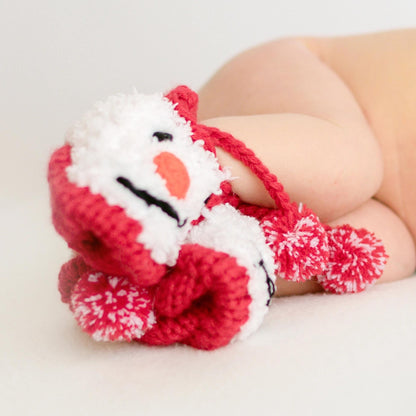 Adorable Hand-Knitted Baby Booties with Cute Animal Face Design - Newborn First Shoes Perfect for Baby Shower Gift