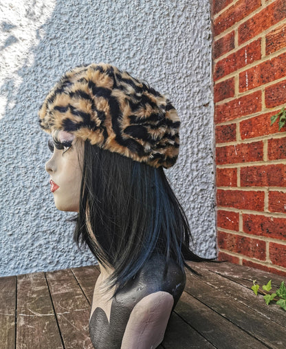 Animal Print Faux Fur Tiger Headband Christmas gift
