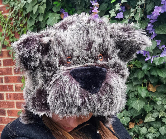 Ski Hat Unisex Adults' Furry Bear Hat with Pom-Poms for Women and Men Christmas gift